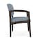 Lesro Lenox Wood Wide Guest Chair Wood Frame, Mocha, RS Rain Song Upholstery LW1201 - alternate 2